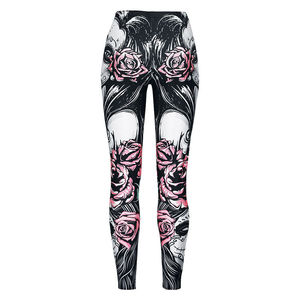 กางเกงเลกกิ้งออกกำลังกายสำหรับผู้หญิง กระชับสัดส่วน ยกกระชับสะโพก ลายพิมพ์ซับลิเมชั่น เหมาะสำหรับโยคะ ฟิตเนส และเล่นกีฬา - Product Image 3