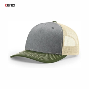 Casquette Trucker en Maille Personnalisable 5 Panneaux Ajustable Respirante Imperméable Décontractée pour Adultes Printemps-Été Unisexe Vert Olive Gris Beige - Product Image 1