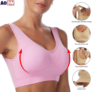 Sujetador sin aros fino de talla grande S-7XL, ropa interior femenina sin costuras, chaleco deportivo de yoga, sujetador ajustable sin costuras. - Product Image 4