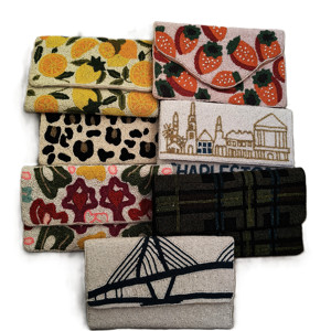 Pochette de soirée de luxe faite à la main avec des perles, sac de créateur de mode pour mariage, fête, mariée, broderie de haute qualité, sac en soie pour usage quotidien - Product Image 6