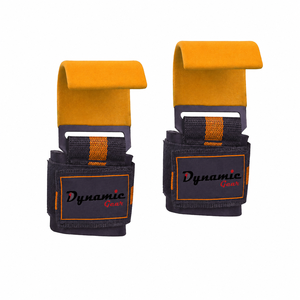 Hot Selling Power Lifting Weightlifting Gym Hooks Wrist Support Polyester Material for Heavy <b>Barbell</b> Training Fitness Usage - Product Image 1