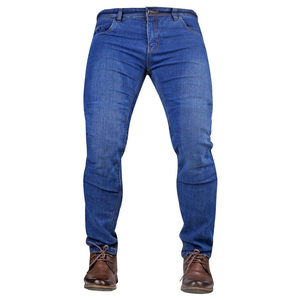 Jean en denim coupe skinny taille mi-haute pour homme, blanc, style streetwear, disponible en gros (OEM) à prix abordable - Product Image 1