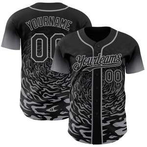 เสื้อเบสบอลแบบกำหนดเอง เสื้อกีฬาโพลีเอสเตอร์พรีเมียม ชุดทีมแบบติดกระดุมทั้งตัว พร้อมงานปักแบบรีดร้อน ผลิตจำนวนมาก - Product Image 1