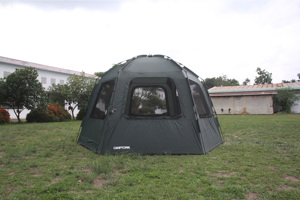 Tente de camping Camptown SUNSET 380 pour 4-5 personnes avec système de poteaux Insta-Set, en polyester, pour toutes les saisons, grand abri extérieur - Product Image 2