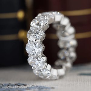 Anillo de Plata de Ley 925 con Moissanita para Mujer, Joyería de Moda Brillante de Diseño Hip Hop de Lujo, Regalo - Product Image 4