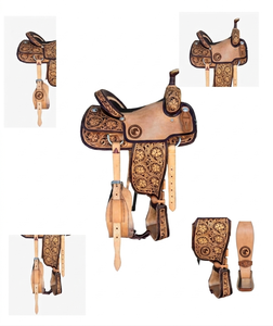 Silla de montar de cuero americana estilo inglés occidental, la más vendida, equipo de equitación, nuevo estilo 2026 - Product Image 2
