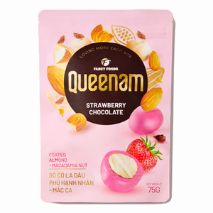 Fancy Foods Dragee Chocolate, Venta Directa de Fábrica, 75G, Chocolate con Sabor a Fresa, Recubierto de Almendras y Nueces de Macadamia, HALAL, OEM/ODM - Product Image 1