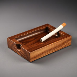 Cenicero de Madera Estilo Vintage |   Porta Cigarrillos Resistente para Restaurante y Bar - Product Image 3