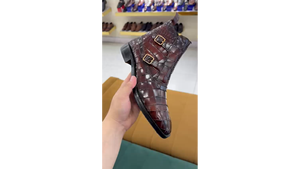 Bottes de cowboy faites à la main pour hommes OEM en cuir de vachette de qualité supérieure conception personnalisée disponible - Product Image 2