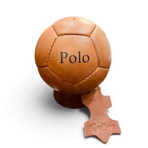 Balón de Fútbol Clásico Geoffrey Mini, Color Bronceado, 32 Paneles, 100% Cuero Vacuno, Ecológico, Duradero, Portátil, con Cámara de Butilo de Alta Retención de Aire - Product Image 2