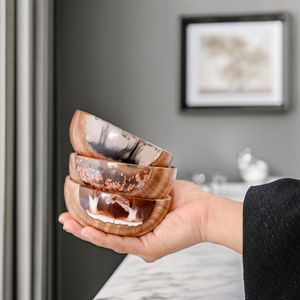 Nuevo estilo Resina epoxi Unida Tuercas Tazón Vajilla Mejor calidad Superventas Tazón de comida - Product Image 6