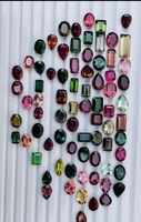 Tourmaline naturelle multicolore, pierres facettées de formes variées, gemmes rares en vrac, prix d'usine en gros.