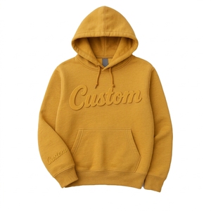 Sweat à capuche personnalisé pour homme, 500 GSM, 100% coton molletonné, coupe classique, streetwear, pull-over, printemps, éco-responsable - Product Image 5