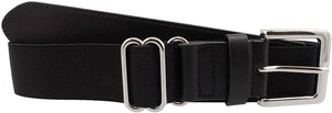 Custom Sports Baseball Softball Alloy Adjustable <b>Elastic</b> Waist <b>Belt</b> PU Leather Uniform for Youth Adult Teams 1.5" Width 30"-46" - Product Image 4