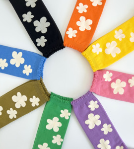 Calzini alla Moda Coreana con Volant e Motivi Floreali in Cotone Pettinato - Product Image 2