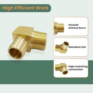 ข้อต่อทองเหลืองแบบข้อศอกตัวผู้ ขนาด BSP 90 องศา °   บาร์สต็อกข้อศอกชาย (AOL-058) - Product Image 5