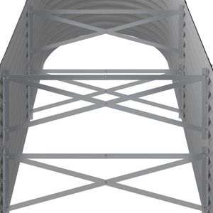 Grand lit de jardin surélevé en acier anthracite durable, revêtu par poudrage - Product Image 5