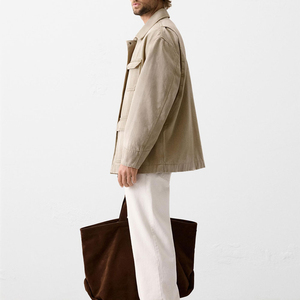 Veste en toile 100% coton pour homme, style streetwear, pour l'hiver et l'automne, veste d'extérieur à capuche, service OEM disponible - Product Image 4