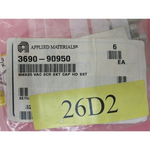 6 AMAT 3690-90950 M6X25 Vac Scr SKT Cap HD SST - อุปกรณ์และชิ้นส่วนเซมิคอนดักเตอร์ระดับโลกที่เชื่อถือได้ - Product Image 1