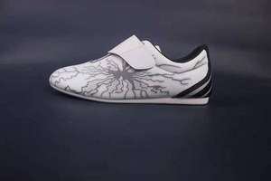 รองเท้าเทควันโดหนัง PU ราคาถูก รองเท้ากีฬาศิลปะการต่อสู้สำหรับเด็กและผู้ใหญ่ - Product Image 3