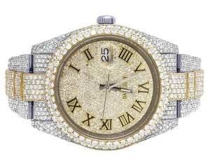 นาฬิกาข้อมือ BOJ R.O.L.E.X.10 ตัวอักษรและตัวเลขประดับเพชร VVS มอยส์ซาไนต์ หรูหรา แฟชั่น กลไกญี่ปุ่น อะนาล็อก สตีล ควอตซ์ ตัวล็อคแบบซ่อน  สำหรับทั้งชายและหญิง สไตล์ฮิป - Product Image 2