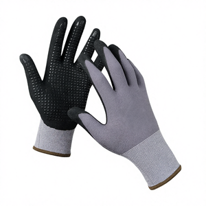 Guantes LQ Safety NF-005 de Nailon Duradero con Recubrimiento Antideslizante en los Dedos, Resistentes a Pinchazos, Transpirables, de 7 oz, Sin Látex, con Puño Recto de 24 CM - Product Image 6