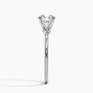 BOJ <b>Ring</b> 0112 Round Cut 925 <b>Silver</b> Love Knot Prong Setting <b>Solitaire</b> Diamond <b>Ring</b> 2ct D Color VVS1 Moissanite GRA Certified - Product Image 3