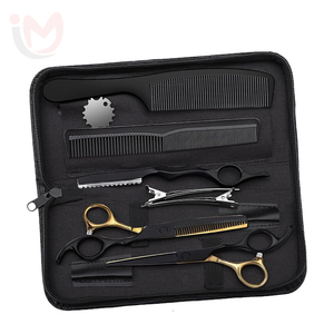 IMANS ENTERPRISES Juego de Tijeras de Peluquería de Acero Inoxidable de 6.5 Pulgadas con Tijeras de Entresacar, Herramienta Profesional para Barbería, Color Personalizado - Product Image 4