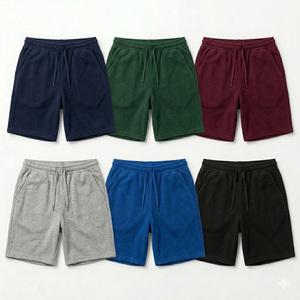 Shorts de détente en molleton respirant et confortable à taille élastique avec impression numérique et cordon de serrage, coupe décontractée pour homme - Product Image 6