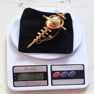 เครื่องมือบำบัดรักษาเรกิแบบเพนดูลัมทำจากทองเหลือง งานแฮนด์เมด เหมาะสำหรับการทำสมาธิและการบำบัดรักษา เครื่องมือเรกิจากอินเดีย - Product Image 5