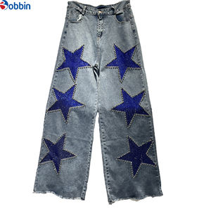 Pantalones Vaqueros de Pierna Ancha y Corte Recto de Cintura Alta, Diseño Nuevo de Otoño-Invierno, Jeans Resistentes de Alta Gama Personalizados para Mujer - Product Image 4