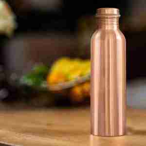 Elegante Botella de Agua de Cobre, Diseño Clásico, Capacidad de 1L, Portátil, a Prueba de Fugas, Vedela Natural VND-001, para Uso en Comedores - Product Image 5
