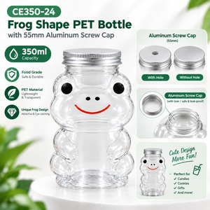 Botella PET Ecológica de 350 ml con Diseño de Rana, 24 g, con Tapa de 55 mm para Bebidas Carbonatadas - Empaquetado de Alimentos y Bebidas al por Mayor - Product Image 6