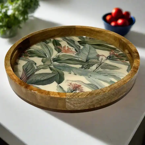 Plateau en fer de design moderne Meena pour ustensiles de cuisine, décoration de la maison, artisanat en résine 3D FAIZA CRAFT fait à la main - Product Image 6