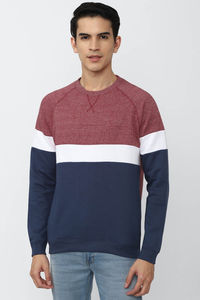 Sudadera de Hombre de Alta Calidad, Básica, con Bloques de Color, Oversize, Holgada, Cuello Redondo, Personalizada, de Mezcla de Algodón, Venta al por Mayor - Product Image 2