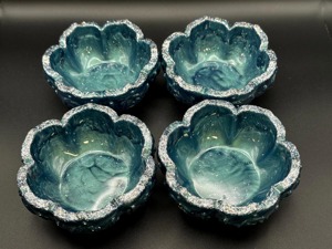 Bol à fruits en résine époxy au design unique, saladier créatif pour la maison et la cuisine, avec un nouveau design moderne et coloré pour les fêtes - Product Image 6