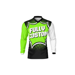 Maillot de motocross neuf, équipe de course, manches longues, 100% polyester, maillot de course personnalisé, vêtements de course moto et auto - Product Image 6