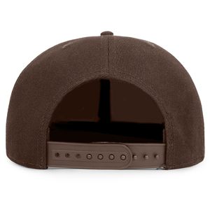 Gorra de Béisbol Unisex de Algodón Sólido Ajustable de 6 Paneles con Cierre a Presión, Estilo Casual, Color Marrón - Product Image 6