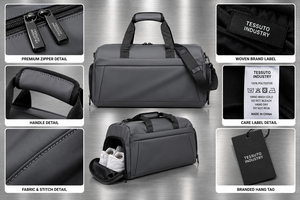 Large Capacity Travel Duffel <b>Bag</b> Waterproof Gym Weekender Overnight Tote with Dry <b>Wet</b> Separation Carry on Style - Product Image 5