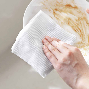 Nuevo Lanzamiento: Toallas de Barra Acanaladas de Algodón 100% Blanco 16x19, 32 oz, Comprimidas, de Secado Rápido, Súper Absorbentes, para Limpieza de Restaurantes - Product Image 5