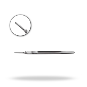 Scalpel Handle #7K Short 12cm Neuro Spine Surgical Instrument Stainless Steel Fine Blade <b>Holder</b> Surgical Use - Product Image 1