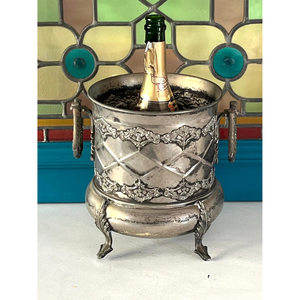 High Quality Designer Metal <b>Ice</b> Bucket with Lid Metal Champagne Bucket Metal Bar Tools From India Wine Chillier In Lowest Price - Product Image 5