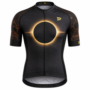 Jersey de Ciclismo Retro para Hombre al por Mayor con Gráfico Eclipse, de Secado Rápido, Transpirable, con Logotipo Personalizado, Ropa de Ciclismo de Carretera - Product Image 2