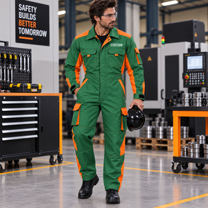 Lightweight Utility Work <b>Jumpsuit</b> With Chest Pockets <b>Mens</b> Work Coveralls Cotton Blend Long Sleeve Mechanic <b>Jumpsuit</b> Use - Product Image 4
