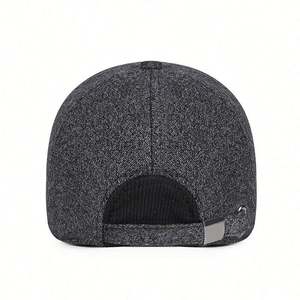 Gorra de Béisbol de 6 Paneles de Algodón y Poliéster para Hombre Mayor, con Logotipo Personalizado, para Invierno, Venta al Por Mayor - Product Image 4