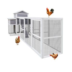 Pollaio Extra Large per 150 Galline, in Legno per Esterni, con Rete Metallica Nera Antiruggine, 2 Nidi e 5 Posatoi per Pulcini - Product Image 2