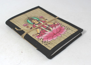 Cuaderno de Tapa Blanda, 48 Hojas/96 Páginas de Papel de Algodón Reciclado Hecho a Mano, Múltiples Diseños y Trabajos Artísticos - Product Image 3