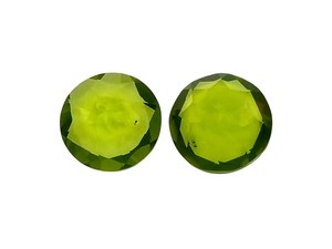 Piedra preciosa de peridoto verde natural, corte redondo, peridoto suelto de Pakistán para la fabricación de pendientes y diseño de joyería. - Product Image 4