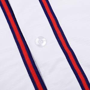 Uniforme de Béisbol Estampado al por Mayor, Personalizado en Rosa y Azul Claro, Auténtico Jersey de Béisbol con Rayas Blancas y Negras, Gran Venta - Product Image 4