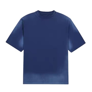 T-shirt personnalisé pour hommes T-shirt rétro décapage de haute qualité Épaule lourde vierge sur de grands vêtements de rue 100% coton - Product Image 1